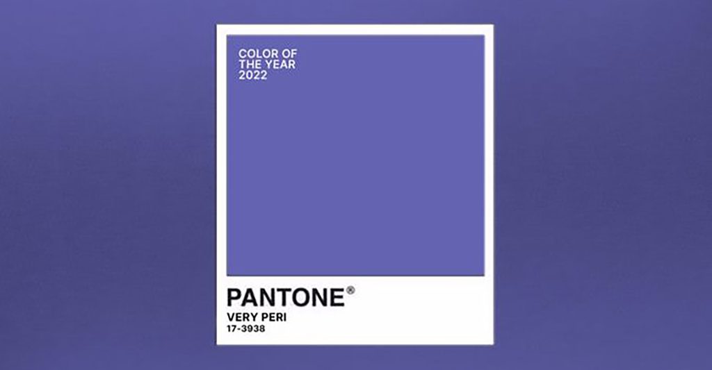 Color of the year 2022 par Pantone